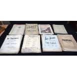 A large collection of antique piano music scores (Qty)