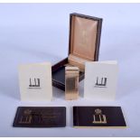 A 14CT GOLD DUNHILL LIGHTER. 68 grams overall. 6.5 cm x 2.75 cm.