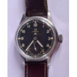 A VINTAGE OMEGA MILITARY WRISTWATCH. 4 cm wide.