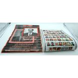 A Poster of Iraq war military targets and a poster of Saddam Hussein 51 x 33cm (2).