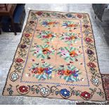 A Large Kilim rug some stains 280 x 195 cm.