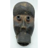 TRIBAL AFRICAN ART DAN BUDLE MASK. Ivory Coast. This is a bold and powerful looking carved wooden