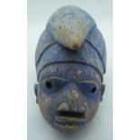 TRIBAL AFRICAN ART - YORUBA GELEDE MASK from Nigeria. The Gelede is a celebration of the power of w