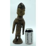 TRIBAL AFRICAN ART YORUBA FIGURE. Nigeria. 23.5cm x 10cm