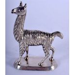 A CONTINENTAL WHITE METAL ALPACA. 91 grams. 7 cm x 5 cm.