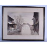 Chinese School (20th Century) 3 Watercolours. Largest Image 38 cm x 42 cm. (3)