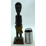 TRIBAL AFRICAN ART BAULE FIGURE. Baule figures can be among the most elegant and designed pieces in