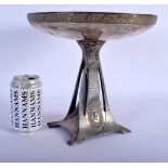 A STYLISH ART NOUVEAU SILVER PLATED WMF TABLE CENTREPIECE presented to Mrs Stanley Lockwood for the
