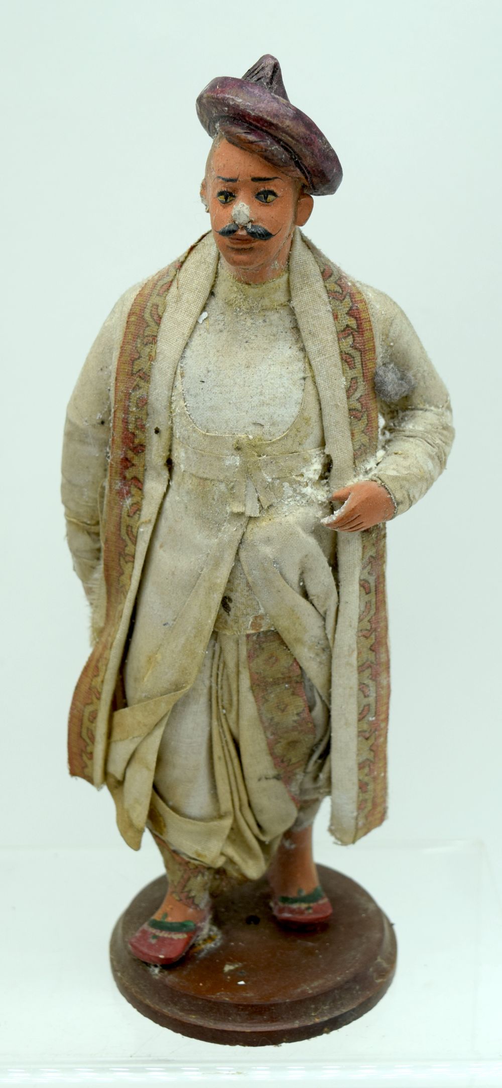 A collection of Indian Terracotta and plaster company figures. 22cm (6). - Image 6 of 8