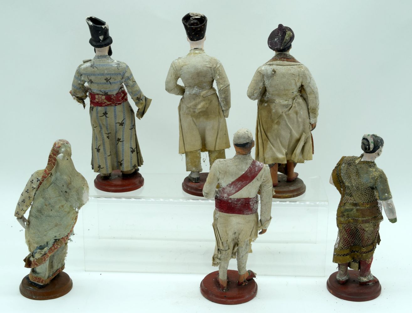 A collection of Indian Terracotta and plaster company figures. 22cm (6). - Image 8 of 8