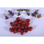 ASSORTED BAKELITE BEADS etc. (qty)