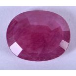 A LOOSE 11CT RUBY. 1.5 cm x 1 cm.