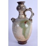 AN EARLY 20TH CENTURY CHINESE GREEN GLAZED EWER Late Qing/Republic. 19 cm high.