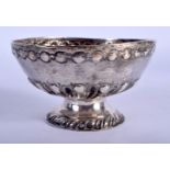 AN EARLY SILVER BOWL. 89 grams. 6 cm x 10 cm.