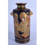 AN EARLY 20TH CENTURY JAPANESE MEIJI PERIOD SATSUMA VASE painted with immortals. 12.5 cm high.