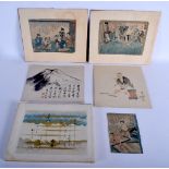 JAPANESE MEIJI PERIOD WOODBLOCK PRINTS etc. (qty)