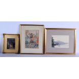 Yvonne Hind (20th Century) Watercolour, together with two others. Largest 24 cm x 18 cm. (3)
