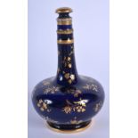 AN EARLY 19TH CENTURY DAVENPORT PORCELAIN SCENT BOTTLE enamelled with raised gilt foliage. 11.5 cm h