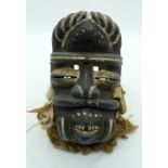 TRIBAL AFRICAN ART BETE NYABWA MASK. Liberia. Used in various ceremonial rituals, such masks were