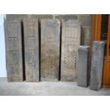 A RARE COLLECTION OF CHINESE GREY STONE FUNERARY TABLET STELES Northern Wei Style, probably Qing Dyn