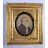 AN EARLY 19TH CENTURY ENGLISH PAINTED WATERCOLOUR PORTRAIT MINIATURE depicting Richard Burbage. Imag