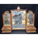 A Table top wooden mirror 65 x 86cm.