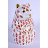 Royal Crown Derby paperweight of a hamster. 11cm high