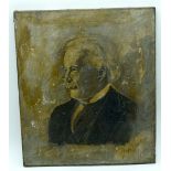 Oil on canvas of Lloyd George 41 x 36cm.