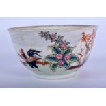 AN 18TH CENTURY CHINESE EXPORT FAMILLE ROSE BOWL Qianlong. 7.5 cm diameter.