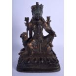 A CHINESE BRONZE BUDDHA 20th Century. 20 cm x 10 cm.