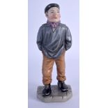 Royal Worcester figure of the Frenchman from the Down and Out series c.1880. 14cm high