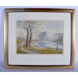 Albert Rosser (20th Century) Watercolour, Lake District Scene. Image 26 cm x 32 cm.
