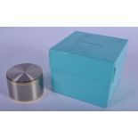 A BOXED OF TIFFANY & CO CLOCK. 5.5 cm