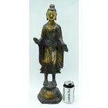 A Chinese bronze figure of Guanyin 55cm.