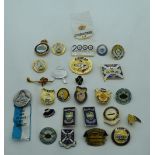 A collection of Curling related enamelled badges, Scotland and worldwide (27).