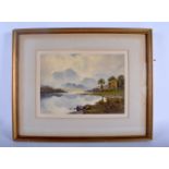 Donald A Paton (1879-1949) Pair, Watercolour, Scottish Loch Scenes. Image 35 cm x 23 cm.