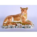 Royal Crown Derby paperweight of a lioness. 18cm long