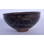 AN EARLY 20TH CENTURY CHINESE JUNYAO GLAZED HARES FOOT BOWL Qing. 12.5 cm diameter.