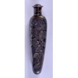 A STERLING SILVER SCENT BOTTLE. 16 grams. 8 cm long.