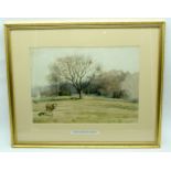 Archibald Thorburn 1860 -1935 Framed watercolour cows in a field 25 x35cm