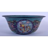 AN EARLY 20TH CENTURY CHINESE CLOISONNE ENAMEL BOWL Late Qing/Republic. 21 cm x 11 cm.