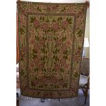 TWO VINTAGE INDIAN KREWEL WORK RUGS. 175 cm x 120 cm. (2)