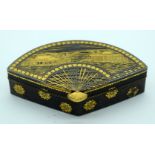 A LOVELY 19TH CENTURY JAPANESE MEIJI PERIOD GOLD INLAID IRON KOMAI KYOTO BOX unusually in the form o