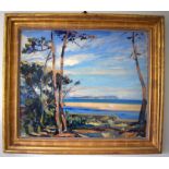 Wilfrid Gabriel De Glehn (1870-1951) British, Oil on canvas, Isle of Wight. Image 77 cm x 55 cm.