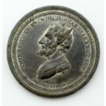 A GEORGE III WHITE METAL MEDAL probably struck C1809, This is the Jew, Which Shakespeare drew, depic