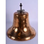 A 7.6 KILO BRONZE BELL. 20 cm x 20 cm.