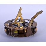 A CONTEMPORARY BRASS COMPASS. 8 cm wide.