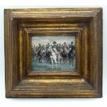 A Framed print of Napoleon by Meissonier 14 x 16cm.