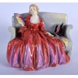 A ROYAL DOULTON FIGURE Sweet and Twenty, Potted by Doulton & Co, HN 1298. 17 cm x 17 cm.
