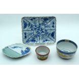 Collection of Chinese/Japanese ceramic items 20cm (4).